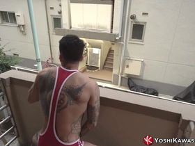 Yoshikawasakixxx - Yoshi Kawasaki Jerks off His Dick in Balcony