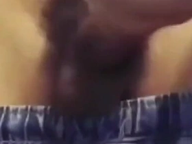 Wanking slapping my big hard cock