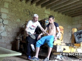Sneaker subission for 2 badboys in exhib witgh feet domination