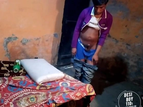 Indian boy alone at home getting full naked