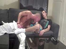 Fucked by bad boy with sneaker domination
