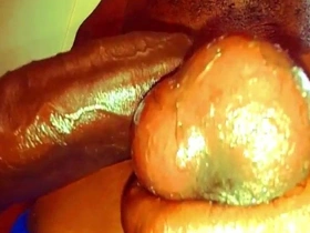 I can't believe he did this! Big black gay big dick amateur BBC cum load PT 34
