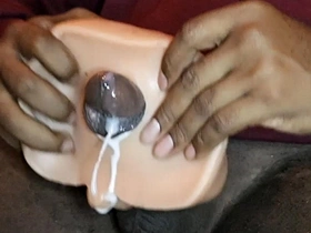Sexy stud butt fucking fuck toy until BBC blows huge load