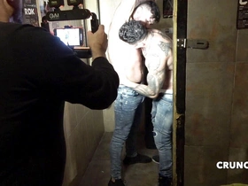 French actor fucking in Madrid in gangbang porn shoot2
