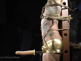 Bondage and dildomachine to hot guy