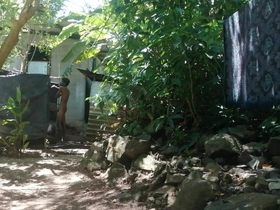 My bath time outdoor