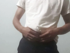 Indian Boy Naked and Doing Fingering in His Asshole with a Colgate