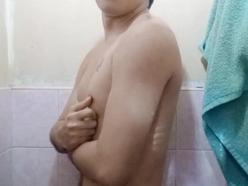Kraken - Asia Gay Teen Jerks off Under the Shower (with Hot Moaning)