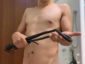 Master Learns to Use His New Whip, Testing on a Poor Slave.