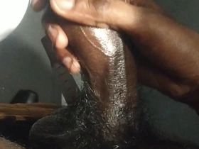 Strocking My Huge Cock