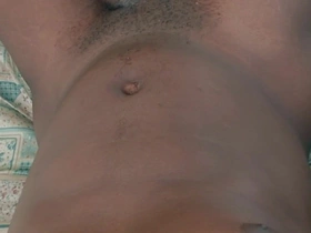 Horny Ghanaian Student Stroking in Bed