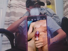Asian teenie twink with huge cock has some fun - part 19