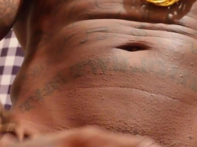 Big Black Hairy Cock Worship Hallelujah Johnson Tall Dark Chocolate Muscles Tattoos Hairy BBC Hall