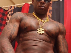 BBC Worship Hallelujah Johnson (The King Is Coming) Tall Dark Chocolate Muscles Tattoos Hairy BBC Hallelujah Johnson Masturbatin