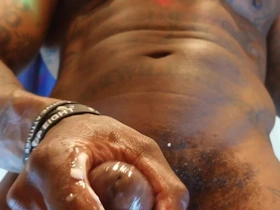 New Porn: BBC Worship Hallelujah Johnson (Thank God) Tall Dark Chocolate Muscles Tattoos Hairy BBC Hallelujah Johnson Masturbati