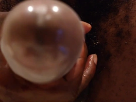 Hallelujah Johnson Masturbating solo close up sex toy BBC Masturbating
