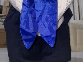 Asian Crossdresser Masturbating Wearing Japanese Cosplay Sailor Uniform