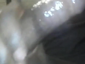 Slowly Stroking My Huge Black Dick Cumming so Much so Hard