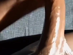 Wanking Stroking My Huge Black Cock Cumming so Hard