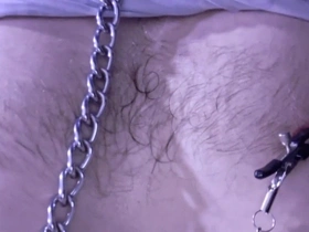 Pet Socks Tail Plug Hood Nipple Clamps Teasing Ass