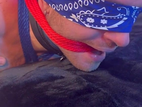 Tied up and Teased: an Intense Bondage Scene with Ropes, Hooks, Spanking, Tickling, and More