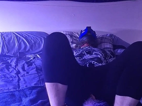 Self Bondage and Tail Feet and Chains
