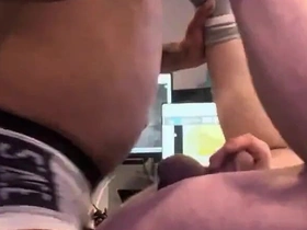 Fucking Bareback While Watching Our Videos