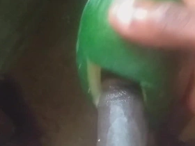 Black Gay Man Fuck the Hell Out of His Sex Toy.