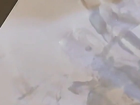 Drawing on Paper with Your Own Cum.